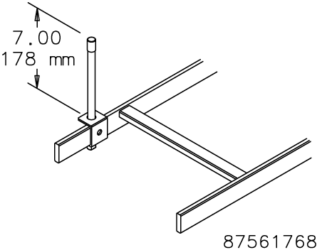 Hoffman LRP DCR Retaining Post Kit, 7 in L, For Use With Cable Pathway, Steel