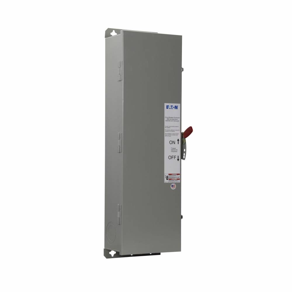 EATON RJDN250 C Series Circuit Breaker Enclosure With Knockout, 10.22 in L x 11.88 in W x 37-1/2 in H, NEMA 3R/4/4X/5/12/12K, Stainless Steel