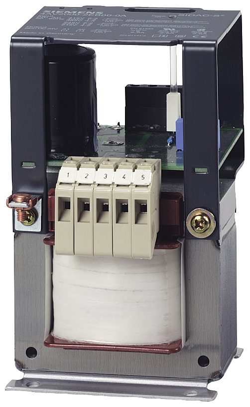 Siemens SIDAC 4AV2200-2EB00-0B Isolating Non-Stabilized Power Supply Transformer, 400/230 VAC Primary, 24 VDC Secondary, 0.12 kW Power Rating, 50/60 Hz, 1 Phase