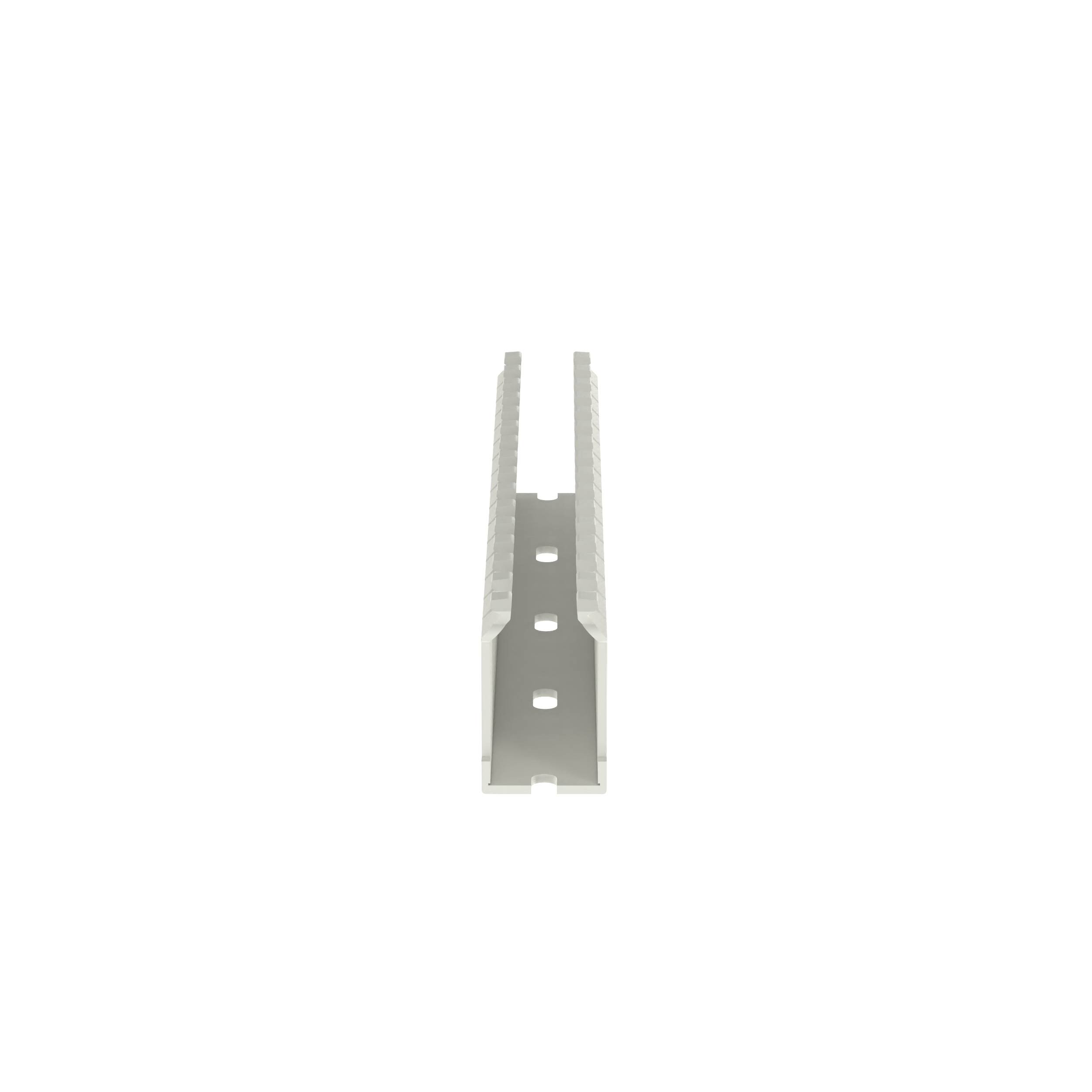 Panduit® Panduct® F.75X1.5WH6 Type F Base Wiring Duct, 0.2 in Narrow Slot Slot, 0.94 in W x 1-1/2 in D, PVC