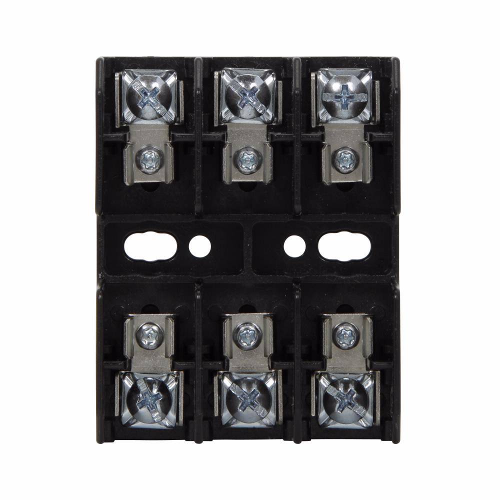 Edison BG3033P Open Style Fuse Block, 480 VAC/VDC, 25 to 30 A, Class: G, 18 to 10 AWG Wire, 3 Poles