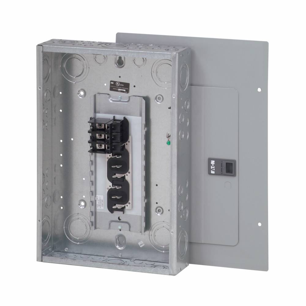 EATON 3BR1224L125 3-Phase Metallic Main Lug Loadcenter, 120/208Y/240 VAC, 125 A, 24 Poles, 10 kA Interrupt