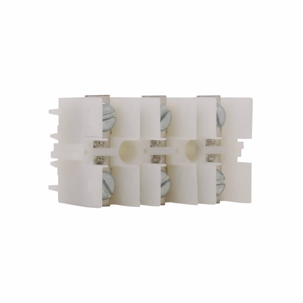 EATON TBAL90 NEMA Modular Panel Mount Terminal Block, 600 V, 115 A, 8 to 4 AWG Wire, 3 Poles, TBA Rail Mount