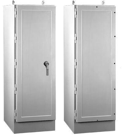 nVent HOFFMAN A722525FGFS3PT A17 1-Door Enclosure, 72 in L x 25 in W x 24-1/2 in D, NEMA 4X NEMA Rating, Fiberglass
