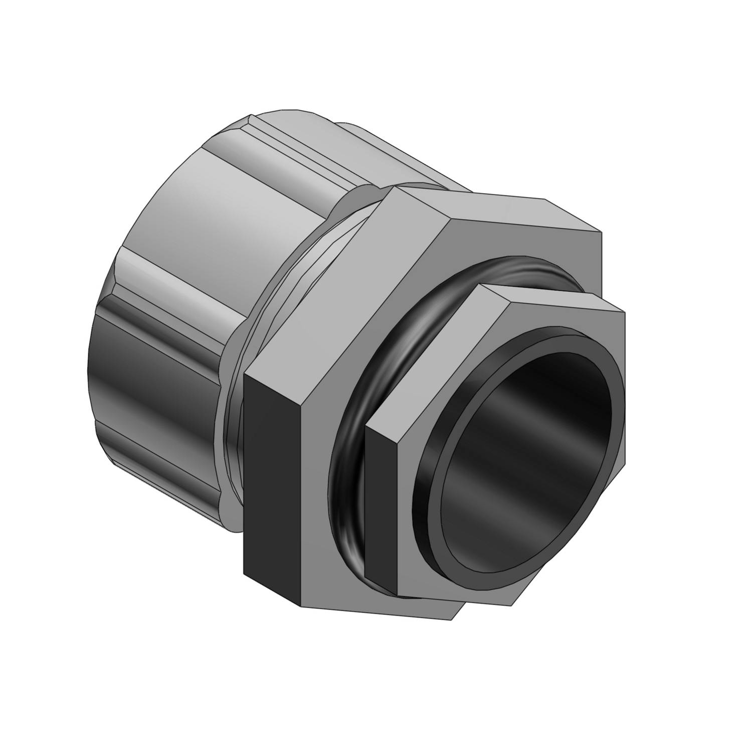 T&B® 5362 Insulated Straight Conduit Connector, 1/2 in Trade, Steel, Electro-Zinc Plated