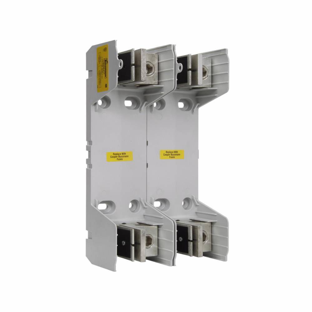 Edison HM60400-2CR HM600 Modular Fuse Block, 600 VAC, 225 to 400 A, H Class, 4 AWG to 600 kcmil Wire, 2 Poles