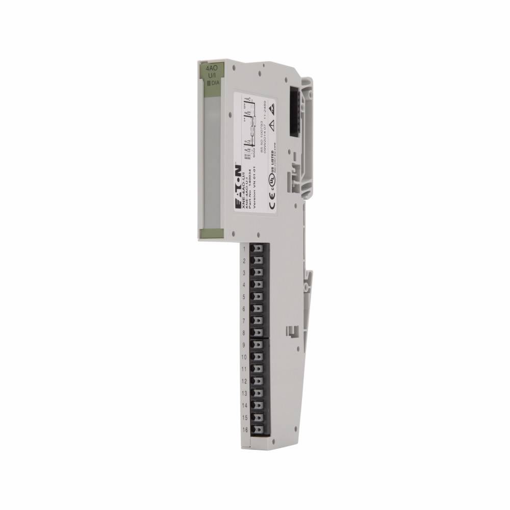 EATON XNE-4AO-U/I XNE Integrated Analog Output Module, 4 Outputs, 16/12 bit Resolution