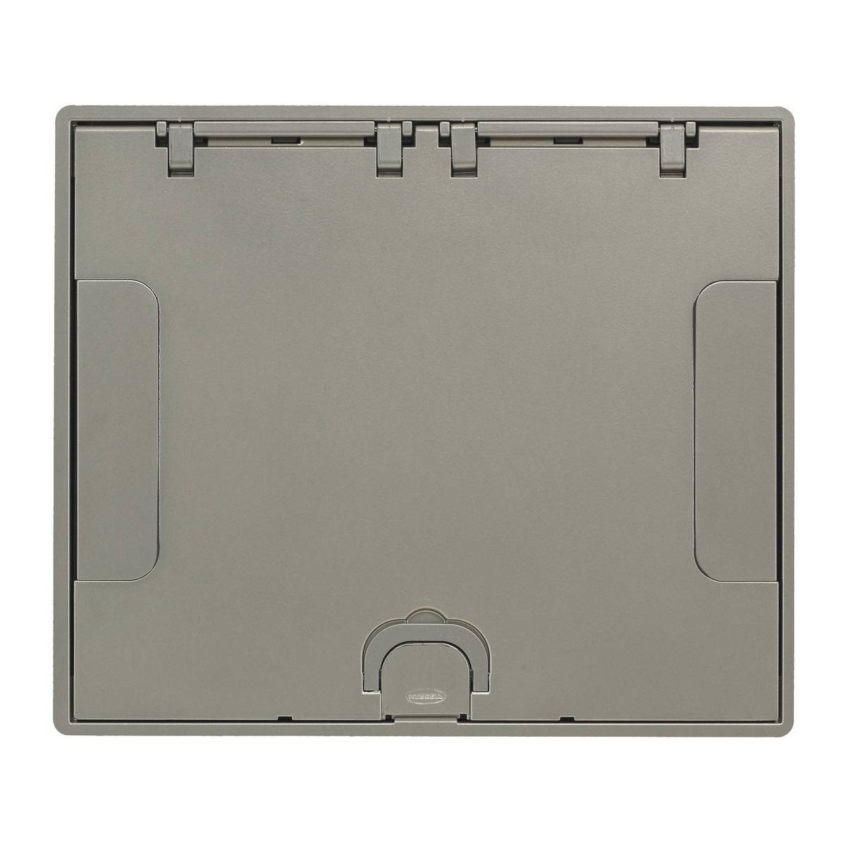 Wiring Device-Kellems SystemOne 610GTCVRNK Standard Floor Box Cover, 10-1/2 in L x 9 in W, Cast Aluminum
