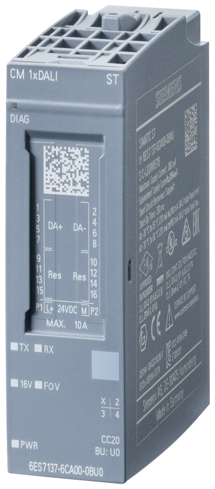 Siemens SIMATIC 6ES71376CA000BU0 DALI master module, 24 VDC, 163 mA