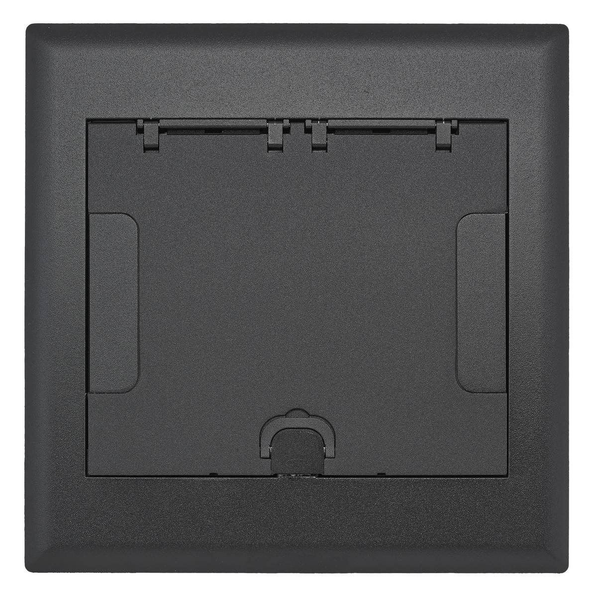 PREMISE WIRING SystemOne™ 10GAFBCVRBK AFB Standard Floor Box Cover, 13.21 in L x 13.08 in W, Aluminum