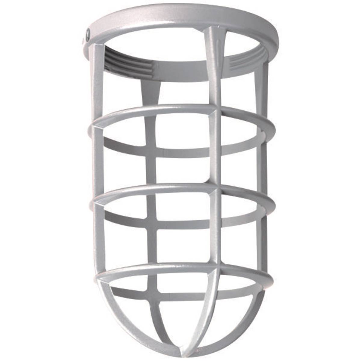 Killark® VAG-100 Vaportight Guard, 4-1/4 in L x 4-1/4 in W x 7 in H, For Use With V Series Incandescent Lighting Fixture, Copper Free Aluminum, Gray