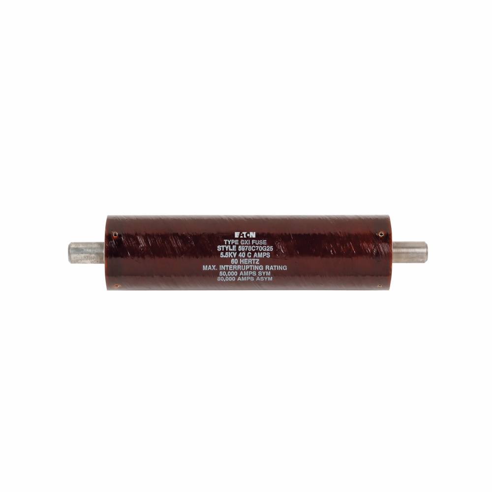 EATON 4CX-100C CX Series 1-Barrel General Purpose Current Limiting Fuse, 100 A, 4.3 kV, 50 kA Interrupt, Class: C