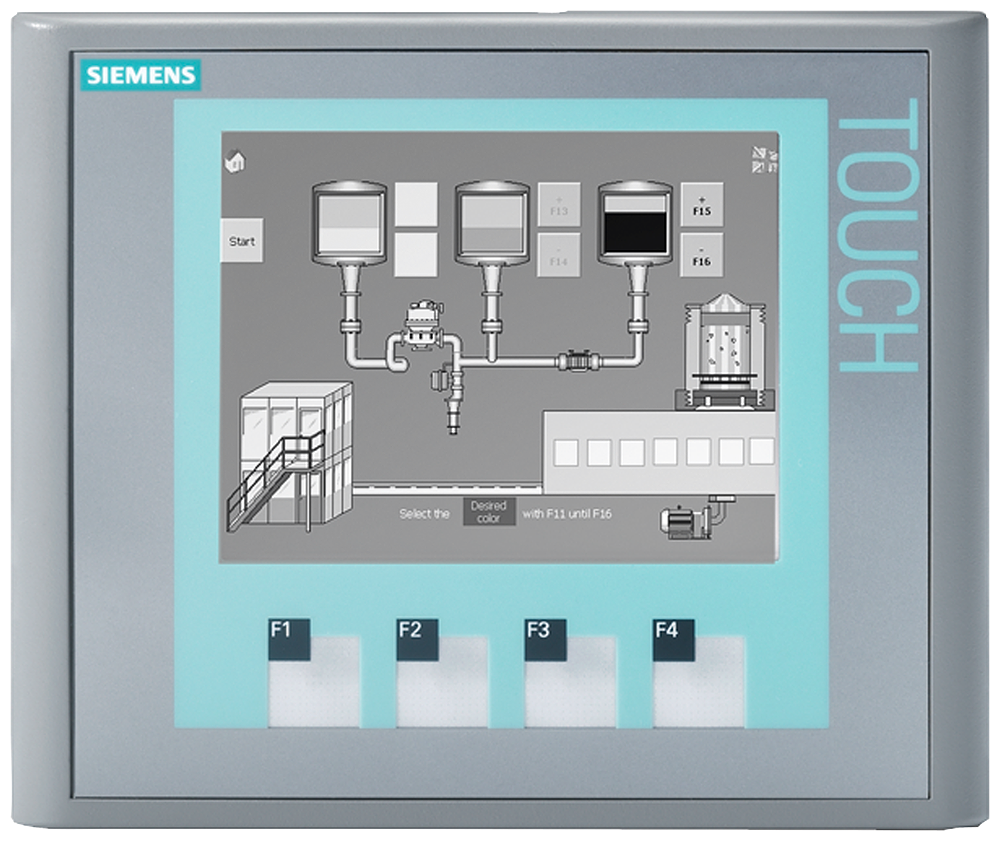 Siemens SIPLUS HMI 6AG16470AA112AX0 KTP400 1st Generation STN Mono Basic Panel, 3.8 in STN Display, 4 Keys, 1 x Industrial Ethernet
