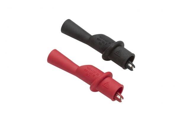 Fluke® AC175 Slide-On Threaded Alligator Clip Set, 10 A, 8 mm Jaw Opening