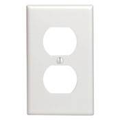Leviton® 88003 Standard Size Wallplate, 1 Gang, 4-1/2 in H x 2-3/4 in W, Thermoset, White