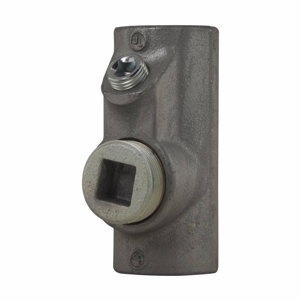 EATON Crouse-Hinds EYS5 Conduit Sealing Fitting, 1-1/2 in FNPT, For Use With Conduit System, Ductile Iron/Feraloy® Iron Alloy, Aluminum Acrylic Painted/Electro-Galvanized