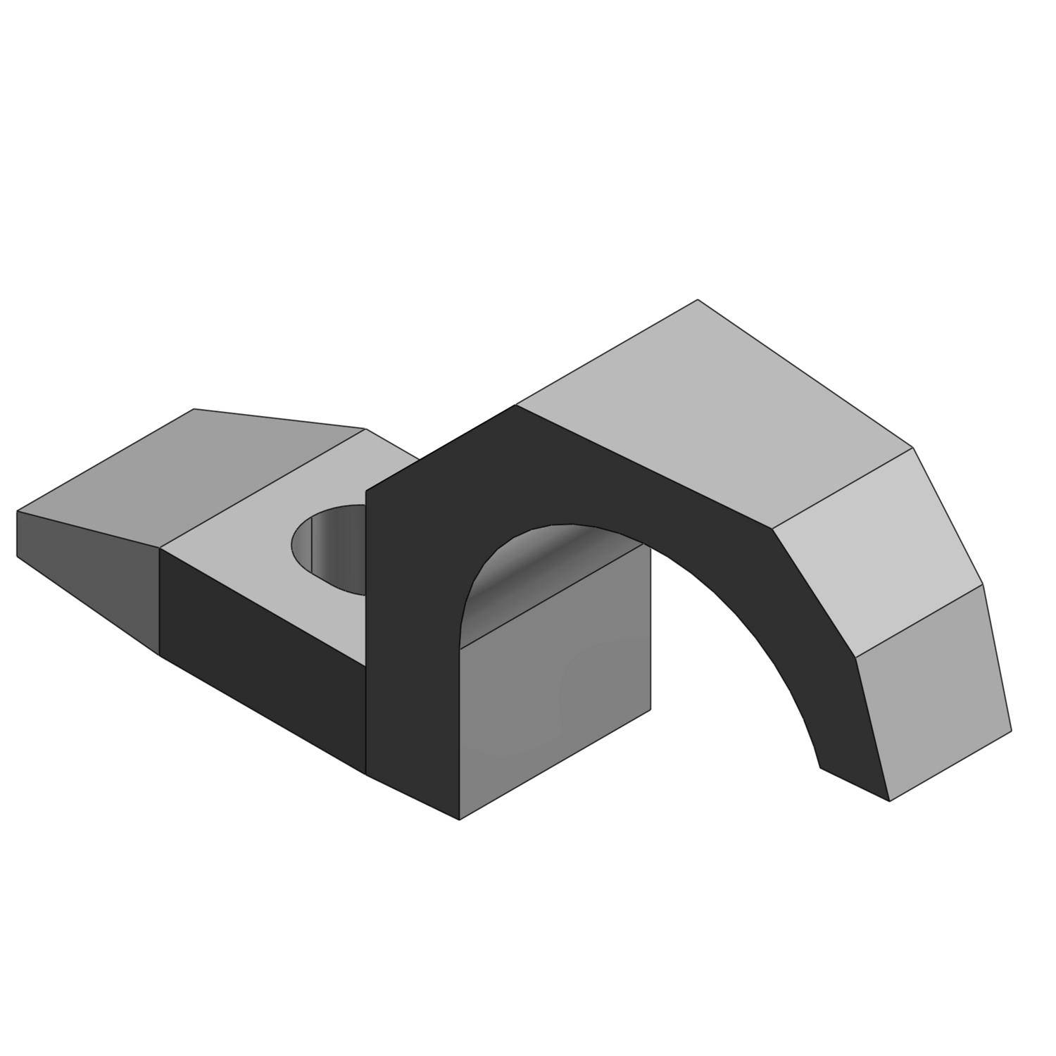 T&B® 1276CR Corrosion-Resistant Clamp, 1/2 in Conduit, Malleable Iron