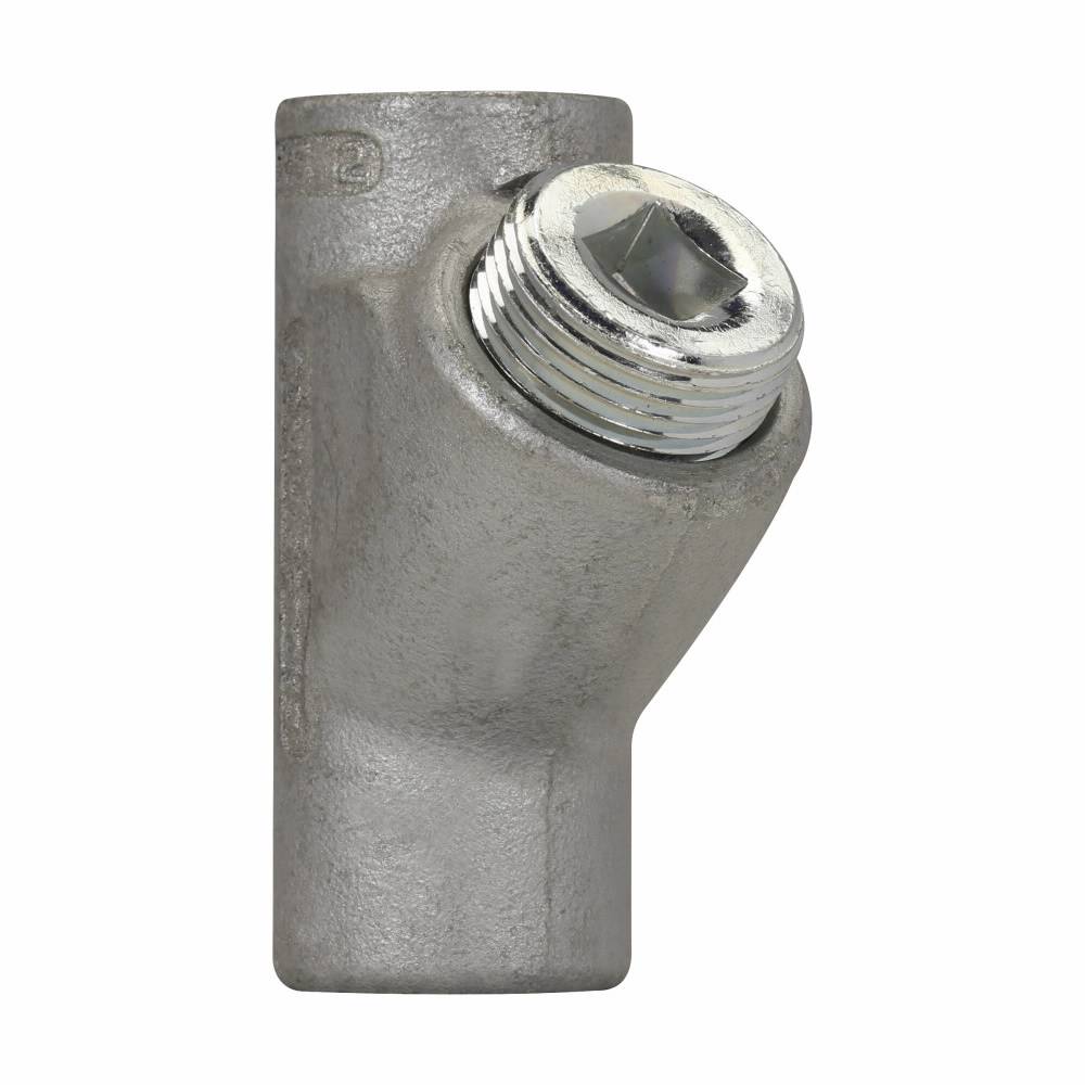 Crouse-Hinds EYS2 EYS 16 Conduit Sealing Fitting, 3/4 in FNPT, For Use With Vertical Position EYS Conduit System, Feraloy Iron Alloy/Ductile Iron, Electro-Galvanized/Aluminum Acrylic Painted