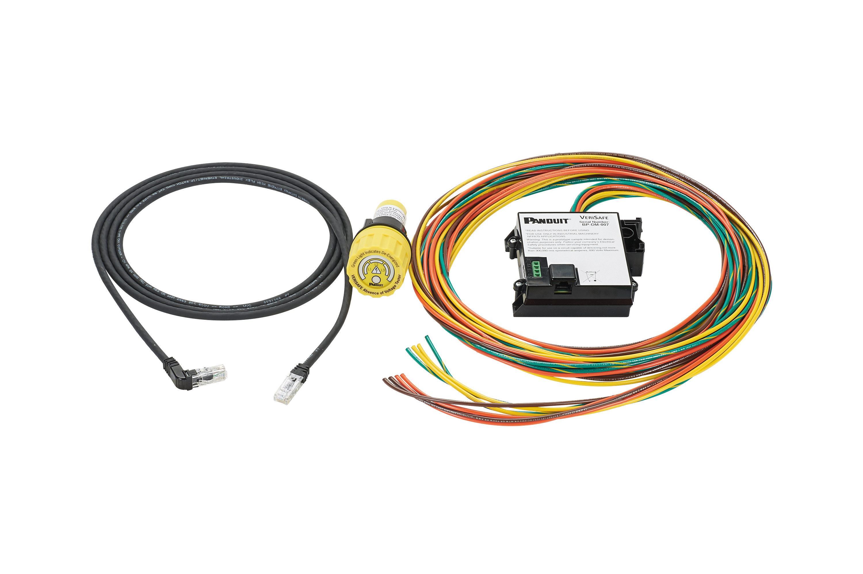 Panduit® VeriSafe™ VS-AVT-C02-L03 Absence of Voltage Tester With 2 ft Cable, 600 VAC/VDC Max Measurable