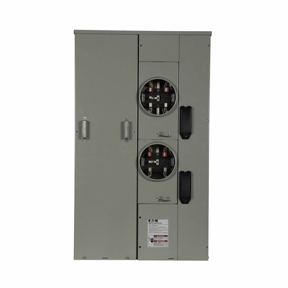 EATON 1MP2204RRLBT Group Metering Meter Pack With Horn Bypass, 200 A Self-Contained Socket, Underground Feed, 120/240 VAC, 400 A Bus