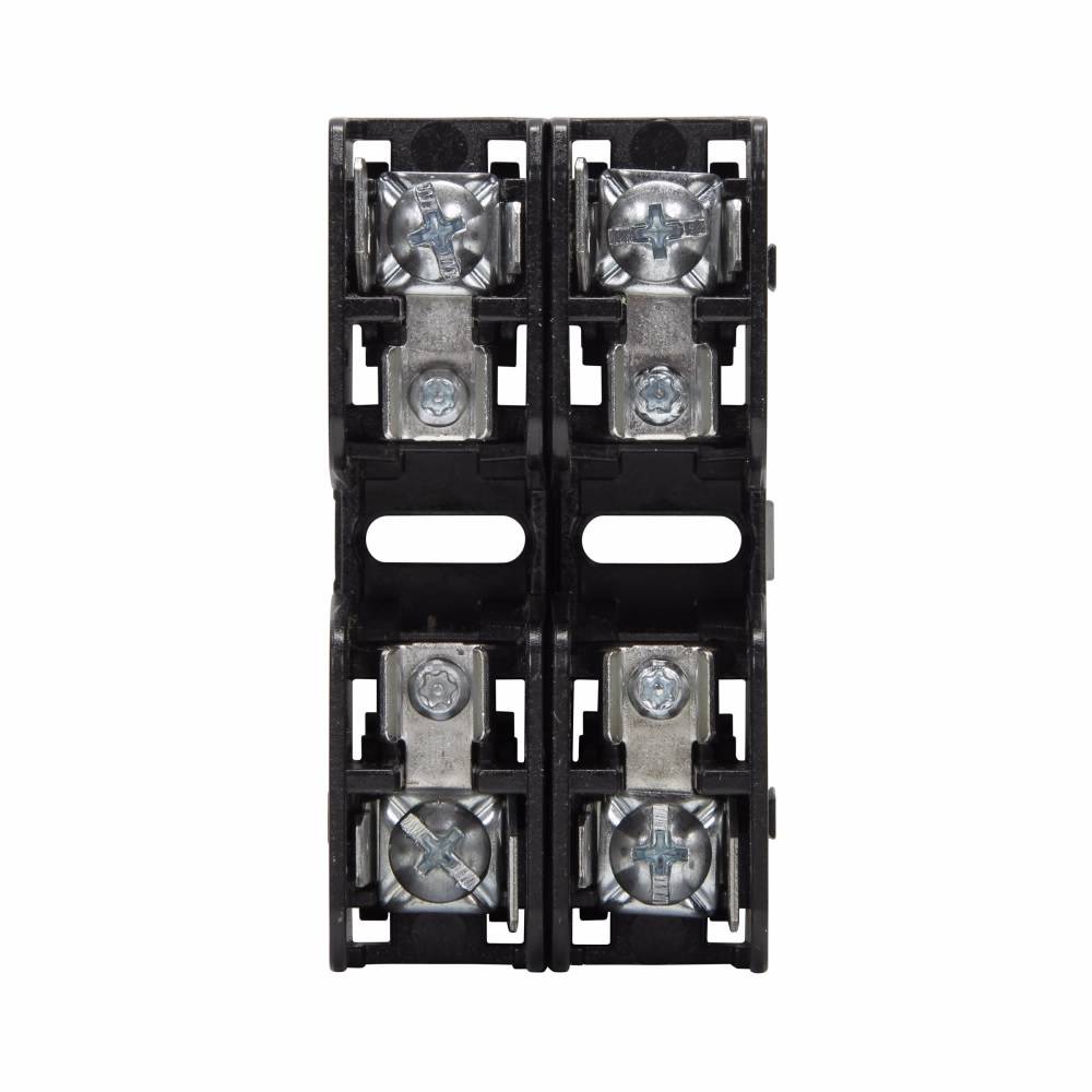 Edison BMM603-2PQ Modular Midget Fuse Block, 600 VAC, 30 A, 18 to 10 AWG Wire, 2 Poles