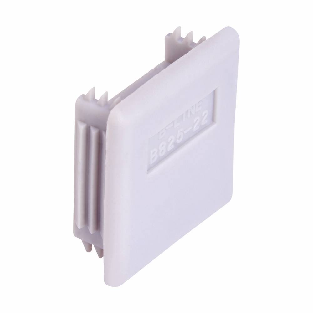 B-Line B825-22GRY End Cap, For Use With 1-5/8 x 1-5/8 in B22, B24 Series Channel, Polyurethane