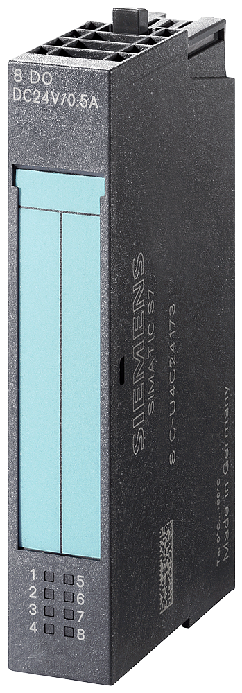 Siemens SIPLUS 6AG11324BF007AA0 ET 200S Digital Electronic Module With Conformal Coating, 8 Outputs