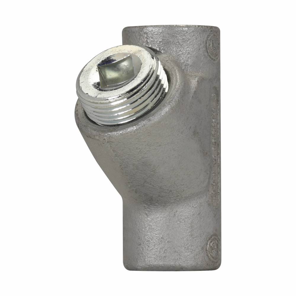 Crouse-Hinds EYS2 EYS 16 Conduit Sealing Fitting, 3/4 in FNPT, For Use With Vertical Position EYS Conduit System, Feraloy Iron Alloy/Ductile Iron, Electro-Galvanized/Aluminum Acrylic Painted