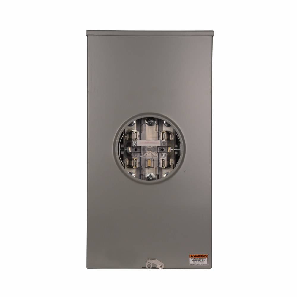 EATON Cutler-Hammer 1008632CH 3-Wire 1-Position Commercial Service Single Meter Socket With Lever Bypass, 600 VAC, 200 A, 1/3 Phase