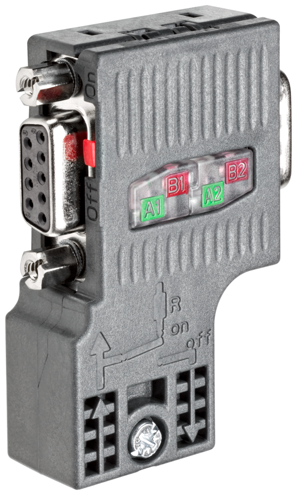 SIMATIC 6ES79720BB520XB0 Connection Plug, For Use With PROFIBUS Cable Outlet, 35.6 mm L x 15.8 mm W x 59 mm H, Plastic