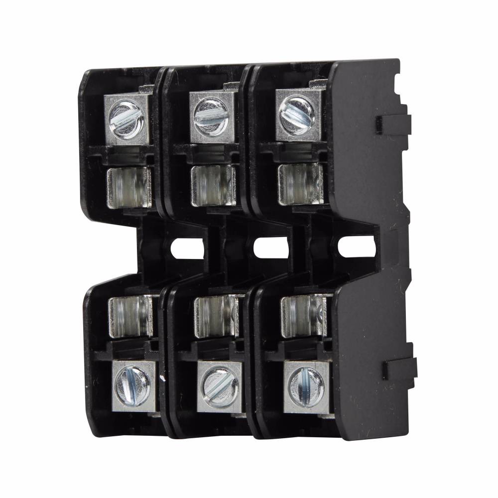 Edison BCM603-3C Modular Fuse Block With Wire Connector, 600 VAC, 30 A, 14 to 2 AWG, 8 to 2 AWG Wire, 3 Poles
