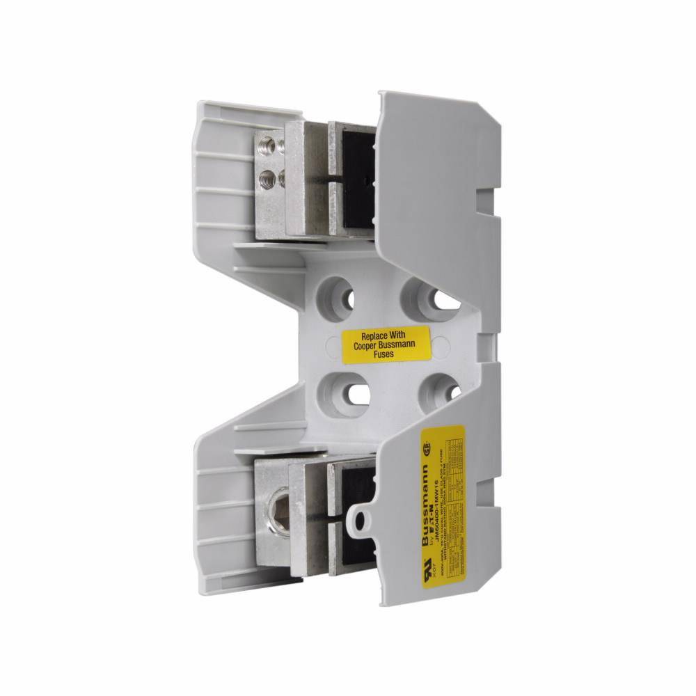 Edison JM60400-1MW16 JM600 Fuse Block, 600 VAC, 225 to 400 A, J Class, 4 AWG to 600 kcmil Wire, 1 Pole