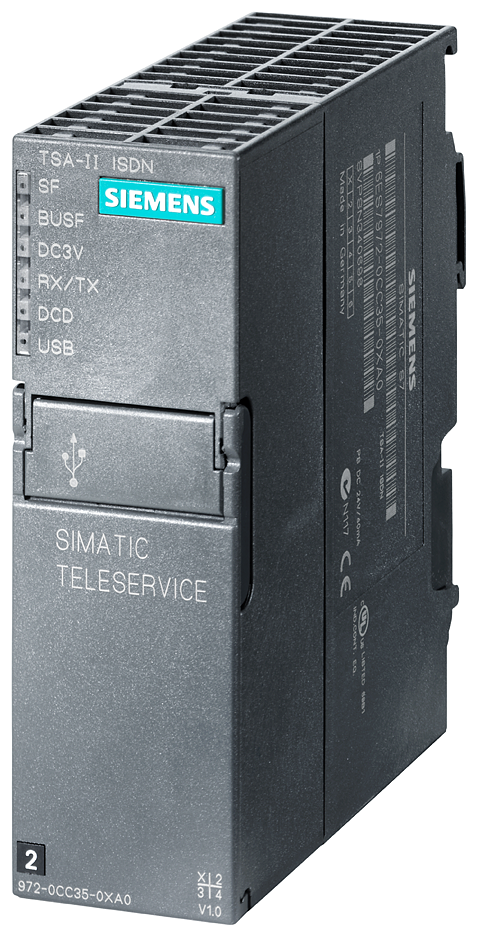 Siemens 6ES79720CC350XA0 TS Adapter Module, 24 VDC, 40 mA, 115 Mbps Communication