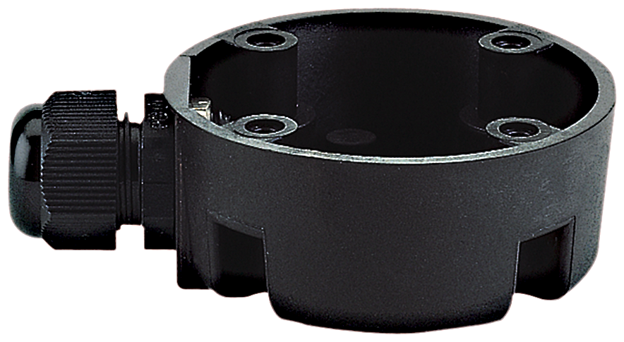 Siemens 8WD4308-0DD Mounting Socket, 43 mm W x 77.5 mm D x 28.5 mm H, For Use With 8WD4 50 mm and 70 mm Dia Signaling Columns, Black