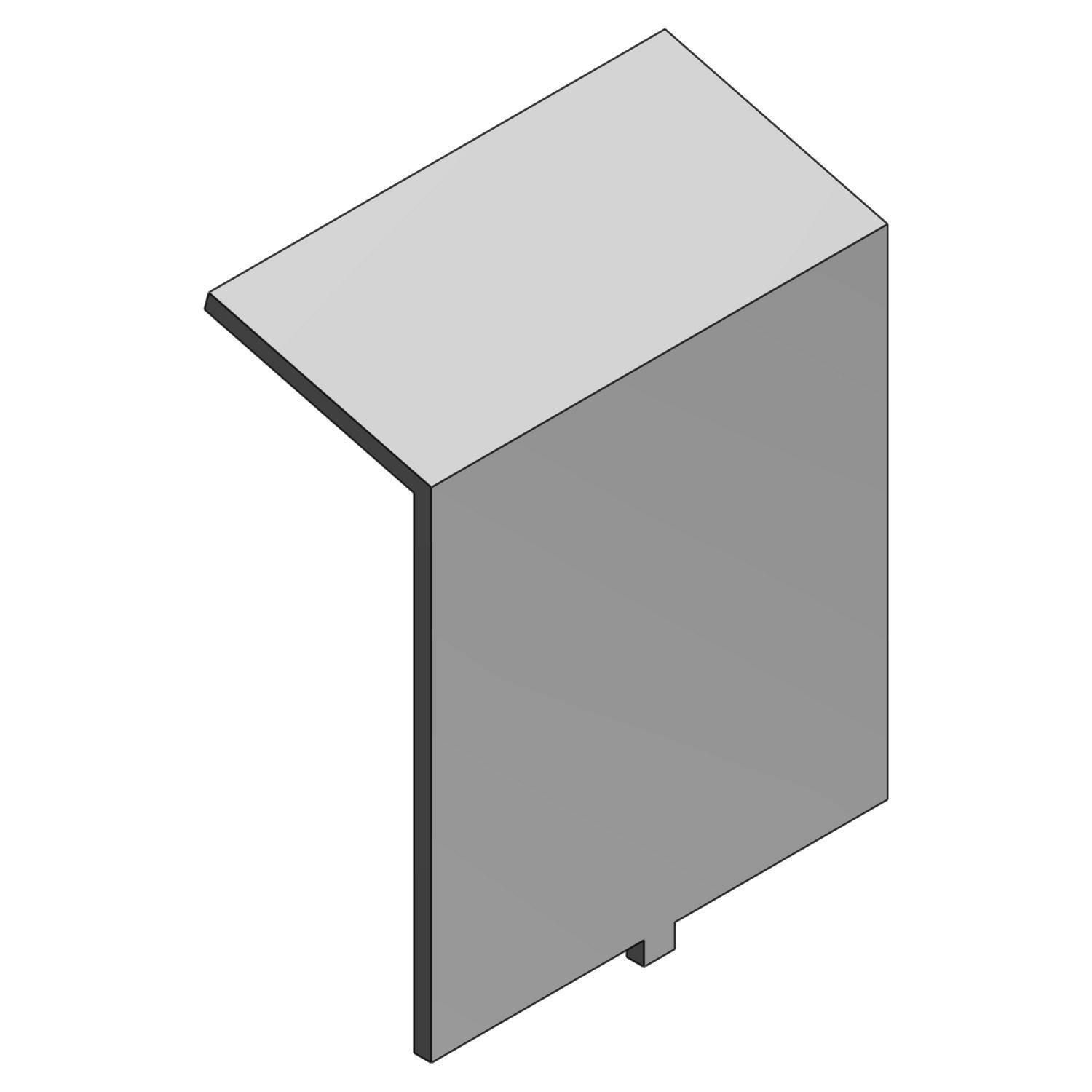 Steel City® AFD-6S2-B Blank Data Panel, Steel