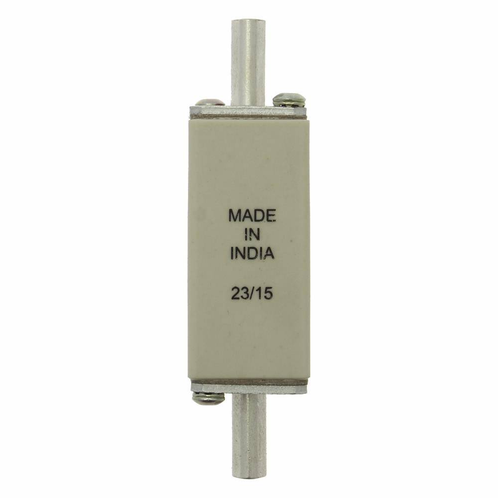 EATON Bussmann Edison 100NHG000B Size 000 Dual Indicator NH Fuse Link, 500 V, 100 A, For Use With Bussmann NH Size Photovoltaic Fuse, Class C gG/gL Fuse, Ceramic