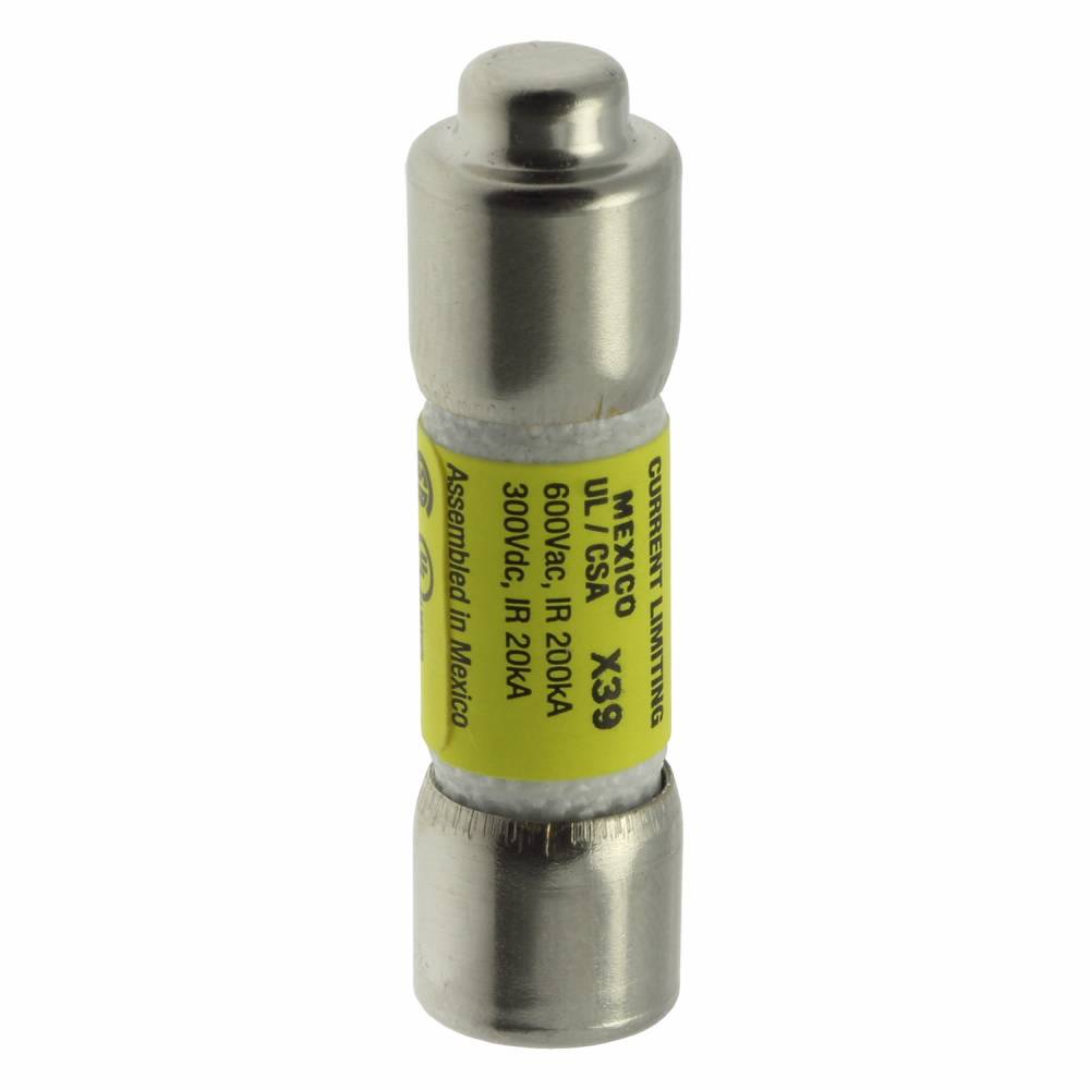 Bussmann Low-Peak™ LP-CC-1/2 Current Limiting Time Delay Fuse, 0.5 A, 600 VAC/300 VDC, 20/200 kA Interrupt, CC Class, Cartridge Body