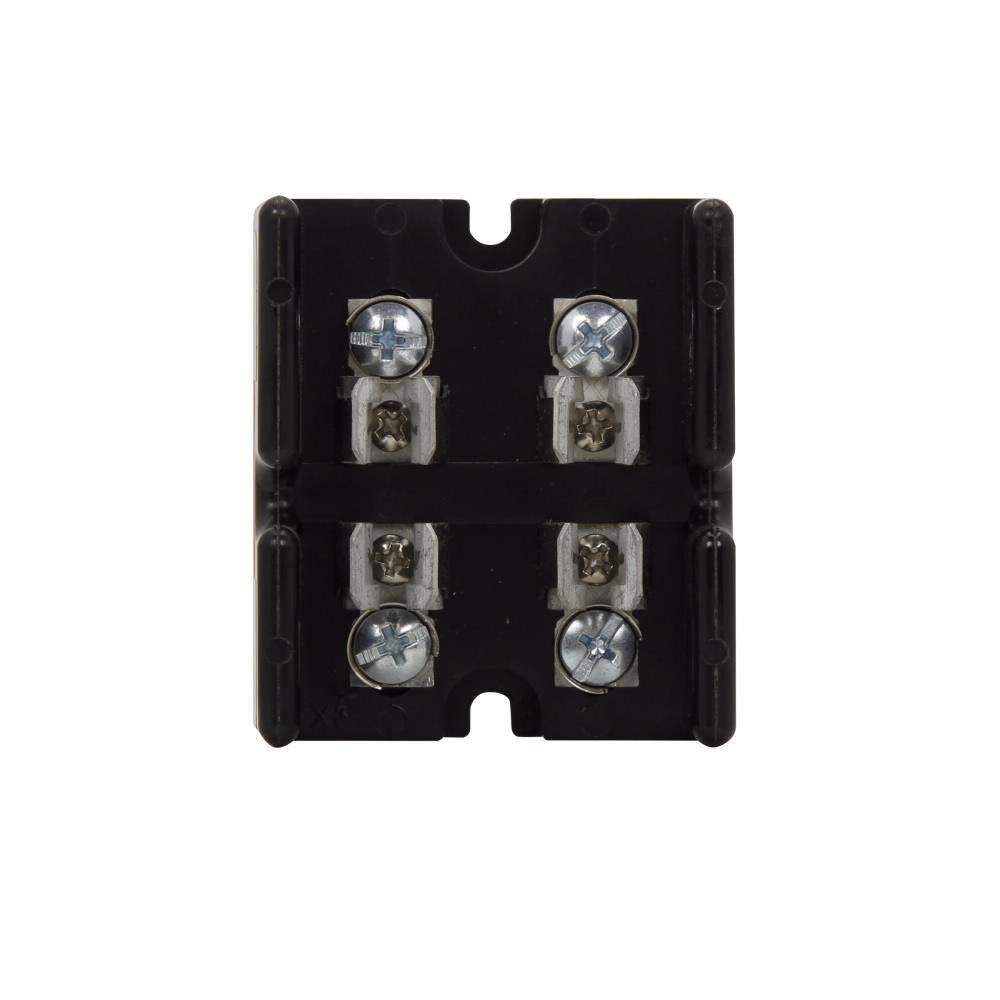 Edison T30030-4SR Open Fuse Block, 300 VAC/VDC, 30 A, Class: T, 10 AWG Cu Wire, 4 Poles