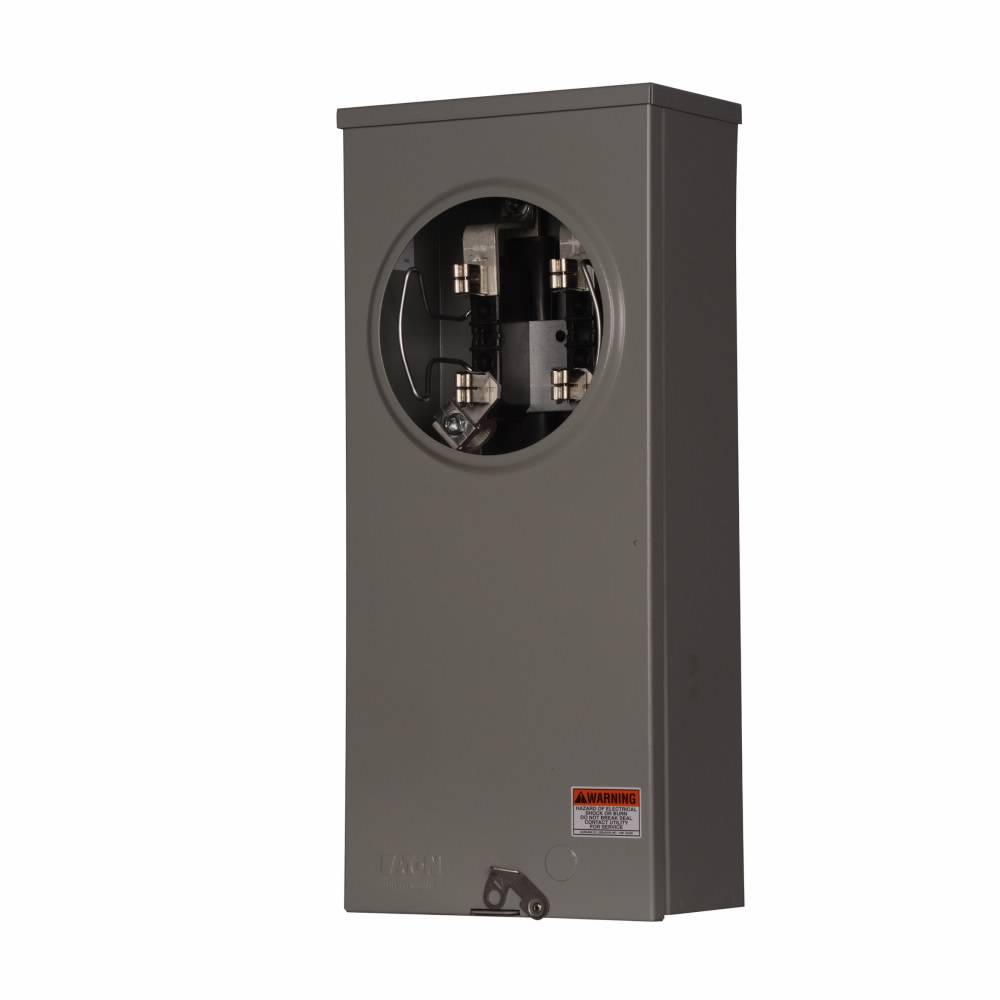 EATON 1009046CH 1-Position 3-Wire Triplex Meter Socket, 600 VAC, 200 A, 1 ph Phase