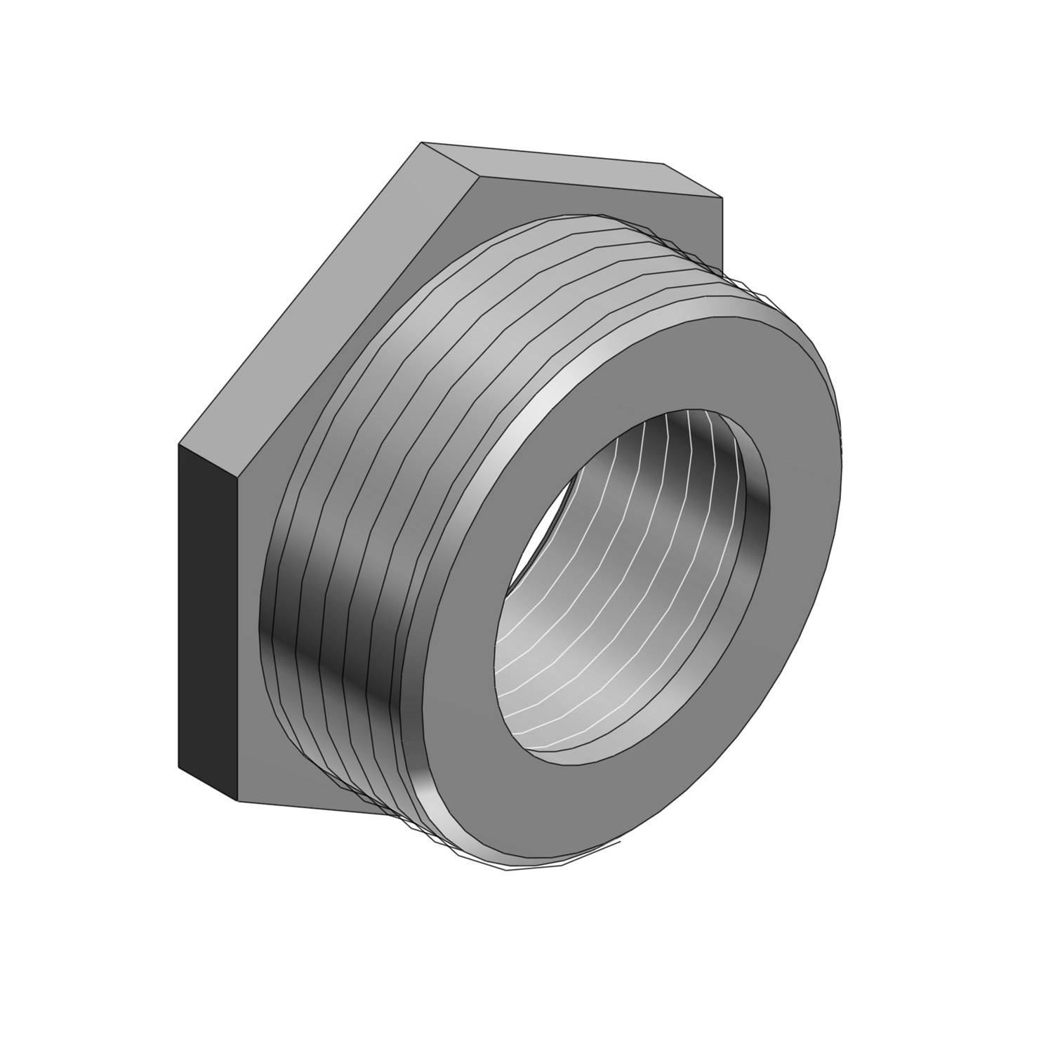 T&B® 1251 Female Threaded Conduit Reducer, 1 to 3/4 in, For Use With Rigid/IMC Conduits, Malleable Iron