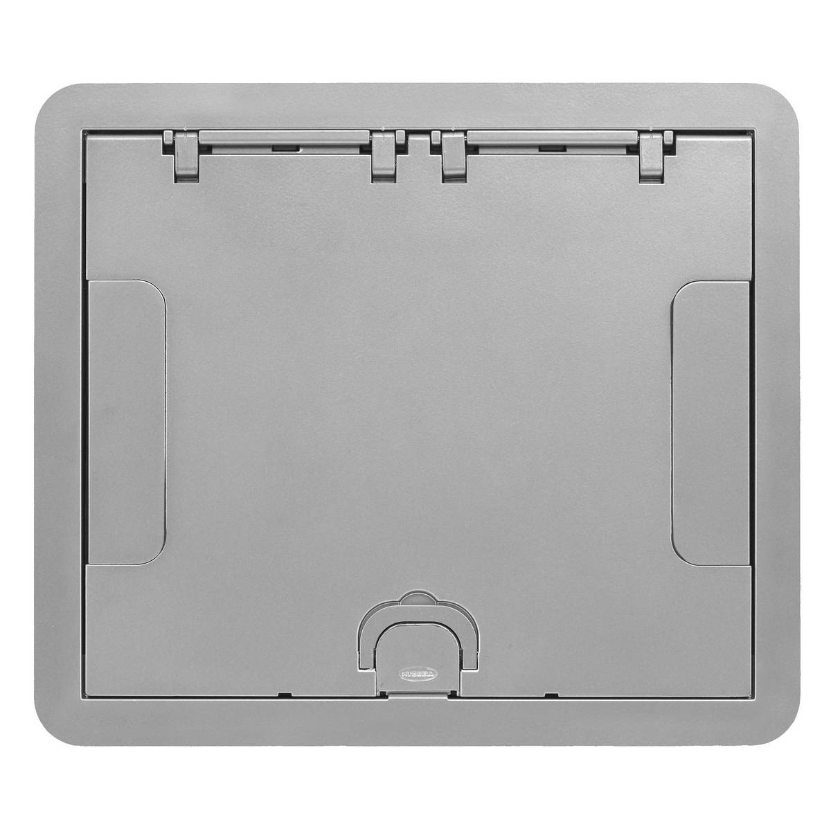 PREMISE WIRING ScrubShield® SystemOne® 610GCCVRALU Recessed Surface Style Standard Floor Box Cover, 10 in L x 11-1/2 in W, Die Cast Aluminum