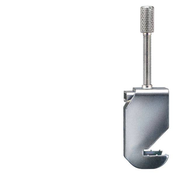 Siemens 8WH91300CA00 Shield Terminal, For Use With 8WH ALPHA FIX Terminal Block, 35 mm DIN Rail Mount, Screw Connection, 24 mm Spacing Contact, 3 to 20 mm Dia Terminal, Metal, Gray