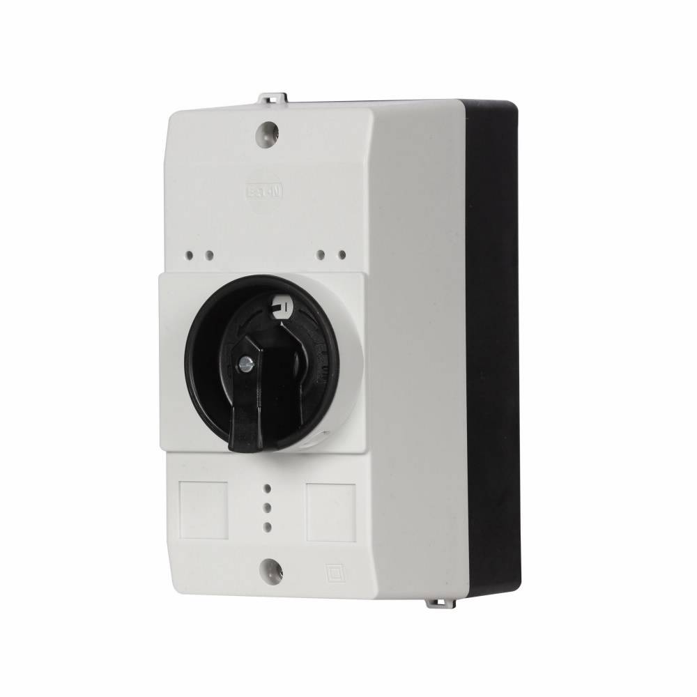 EATON XTPAXENCSEM55B Insulated Enclosure With Black/Gray Rotary Handle, IP55 NEMA Rating, 6.22 in H x 3.15 in W x 3.94 in D