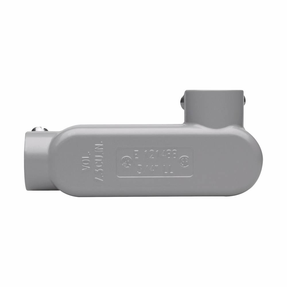 EATON Crouse-Hinds Condulet® SnapPack™ LL15 CGN Type LL Conduit Outlet Body With Cover and Neoprene Gasket, 1/2 in Hub, 5 Form, 4.35 cu-in Capacity, Die Cast Copper-Free Aluminum, Epoxy Powder Coated