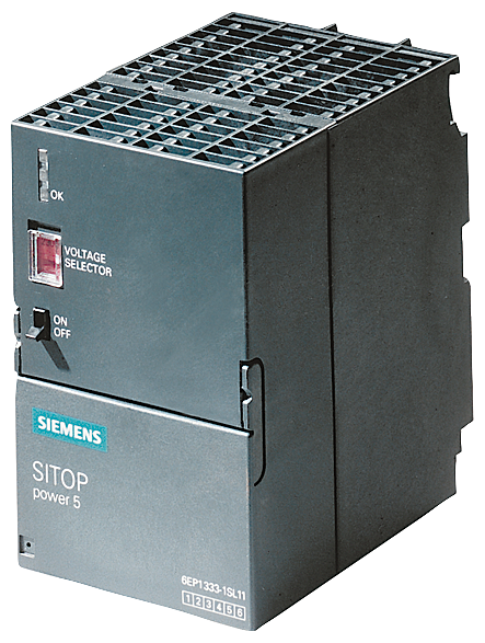 Siemens 6AG13051BA802AA0 Stabilized Power Supply Module, 24 to 110 VDC Input, 24 VDC Output, 0.6 to 2.7 A Input, 2 A Output