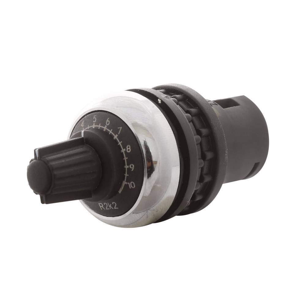 EATON M22M-R10K RMQ-Titan® M22 Potentiometer, 4000 VAC, 0.5 W Power Rating, 10 kOhm