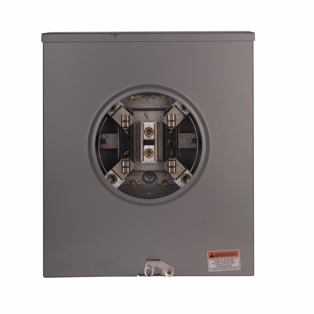EATON 1008717CH 1-Position 3-Wire Horn Bypass Meter Socket, 600 VAC, 200 A, 1 ph Phase