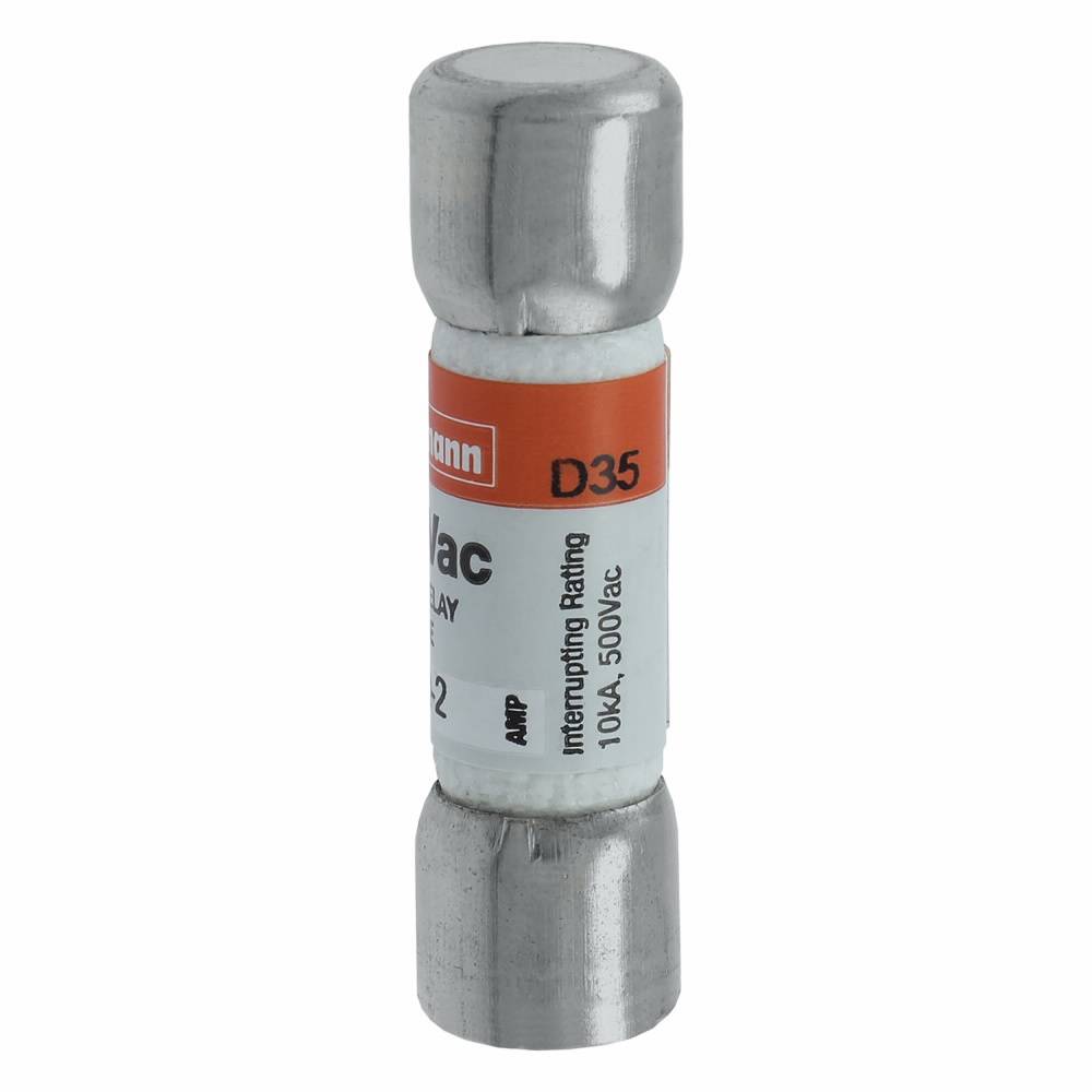 Bussmann Tron® FNQ-2 Time Delay Fuse, 2 A, 500 VAC, 10 kAIC Interrupt, Class: Supplemental, Cartridge Body