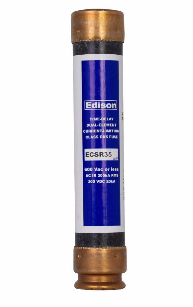 Bussmann Bullet™ ECSR35 Current Limiting Time Delay Fuse, 35 A, 600 V, 200 kAIC Interrupt, RK5 Class