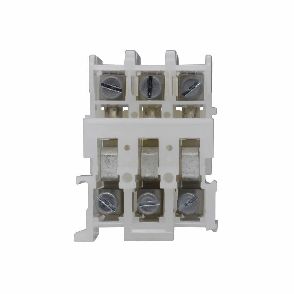 EATON TBAP NEMA Modular Standard Terminal Block, 600 V, 40 A, 22 to 8 AWG Wire, 3 Poles, TBA Rail Mount